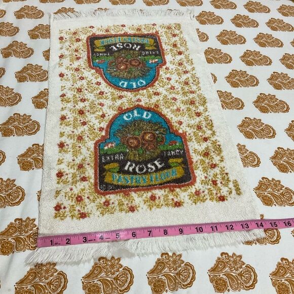 Vintage 1970s Cannon Potholder & Kitchen Mitt Dish Hand Towel Set Made in USA - Picture 8 of 10